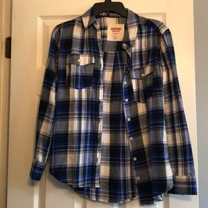 Blue and White Flannel